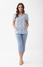 Piżama Luna 1304 kr/r M-XL L26 rozpinana