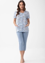 Piżama Luna 1304 kr/r M-XL L26 rozpinana