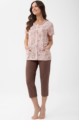 Piżama Luna 1304 kr/r M-XL L26 rozpinana - zdjęcie 2
