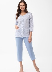 Piżama Luna 1305 7/8 M-XL L26 rozpinana