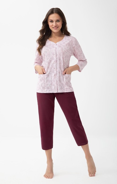 Piżama Luna 1305 7/8 M-XL L26 rozpinana