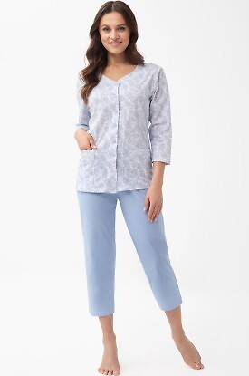 Piżama Luna 1305 7/8 2XL-3XL L26 rozpinana
