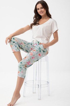 Piżama Luna 1306 kr/r S-XL L26 - zdjęcie 2