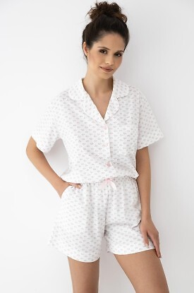 Piżama Sensis Leslie kr/r S-XL rozpinana
