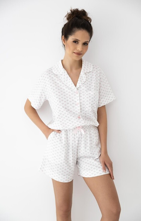 Piżama Sensis Leslie kr/r S-XL rozpinana