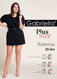 Rajstopy Gabriella 161 Rubensa Plus Size Short 20 den 5-XL