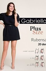Rajstopy Gabriella 161 Rubensa Plus Size Short 20 den 6-XXL