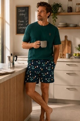 Piżama Cornette 326/345 Gentelman kr/r 3XL-5XL - zdjęcie 2
