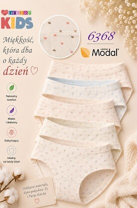 Figi DC Girl 6368 Dziecięce A'12 - zdjęcie 2