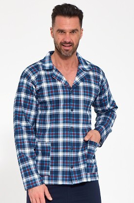 Piżama Cornette 114/86 M-2XL rozpinana - zdjęcie 2