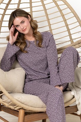 Piżama Leveza 1786 Stefania dł/r M-XL  - zdjęcie 2