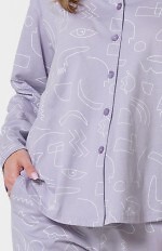Piżama Leveza 1784 Marcelina dł/r S-XL rozpinana
