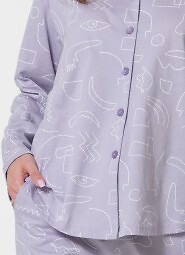 Piżama Leveza 1784 Marcelina dł/r S-XL rozpinana