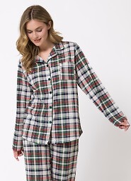 Piżama Leveza 1805 Wala dł/r M-2XL rozpinana