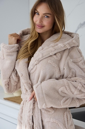 Szlafrok L&L 2633 Elodie długi S-2XL - zdjęcie 2