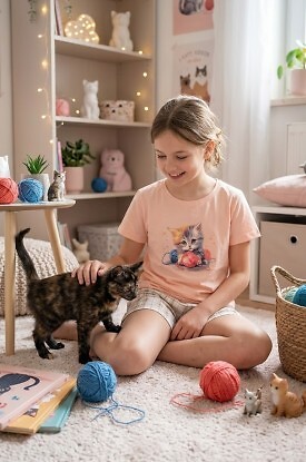 Piżama Cornette Young Girl 788/125 Kity 4 kr/r 140-164