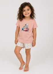 Piżama Cornette Kids Girl 787/125 Kity 4 kr/r 98-128
