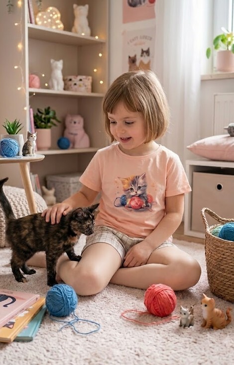 Piżama Cornette Kids Girl 787/125 Kity 4 kr/r 98-128