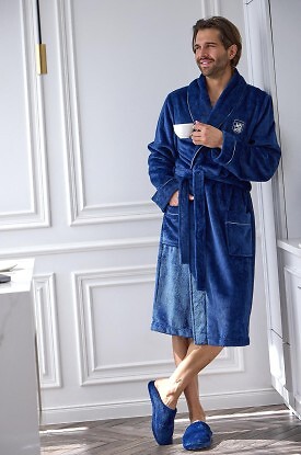 Szlafrok L&L 2661 Elegant M-2XL - zdjęcie 2