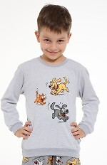 Piżama Cornette Kids Boy 593/190 Fun dł/r 98-128