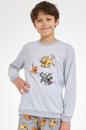Piżama Cornette Young Boy 966/190 Fun dł/r 134-164 - zdjęcie 2
