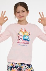 Piżama Cornette Young Girl 592/210 Friendship dł/r 134-170