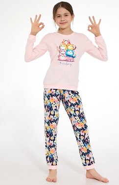 Piżama Cornette Young Girl 592/210 Friendship dł/r 134-170