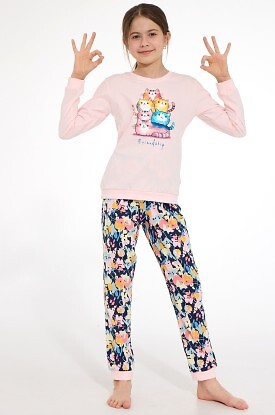 Piżama Cornette Young Girl 592/210 Friendship dł/r 134-170