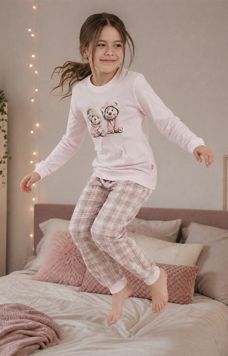 Piżama Cornette Young Girl 592/202 Be My Friend dł/r 134-164