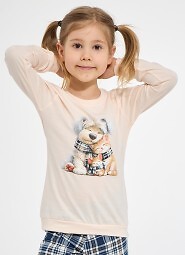 Piżama Cornette Kids Girl 594/203 Home Friends dł/r 86-128
