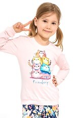 Piżama Cornette Kids Girl 594/210 Friendship dł/r 86-128