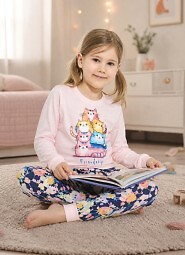 Piżama Cornette Kids Girl 594/210 Friendship dł/r 86-128