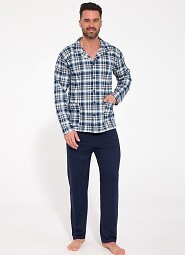 Cornette 114/85 long sleeve/long leg pajamas 3XL-5XL button-down