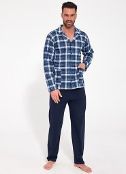Cornette 114/86 long sleeve/long leg pajamas 3XL-5XL button-down