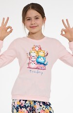 Piżama Cornette Young Girl 592/210 Friendship dł/r 164-170