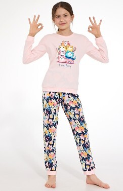 Piżama Cornette Young Girl 592/210 Friendship dł/r 164-170