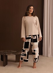 Regina 4021 long sleeve pyjamas M-2XL Z26
