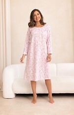 Regina 021 long sleeve nightgown M-4XL Z26