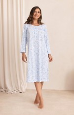 Regina 021 long sleeve nightgown M-4XL Z26