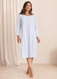 Regina 021 long sleeve nightgown M-4XL Z26