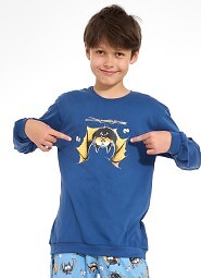 Cornette Young Boy 966/188 Bat 3 long sleeve pyjamas 134-164