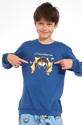 Piżama Cornette Young Boy 966/188 Bat 3 dł/r 134-164 - zdjęcie 2