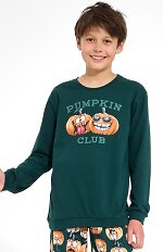 Cornette Young Boy 966/187 Pumpkin Club long sleeve pajamas 134-164