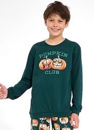 Cornette Young Boy 966/187 Pumpkin Club long sleeve pajamas 134-164