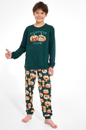 Piżama Cornette Young Boy 966/187 Pumpkin Club dł/r 134-164
