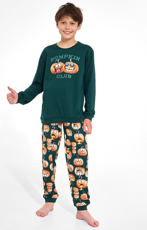 Cornette Young Boy 966/187 Pumpkin Club long sleeve pajamas 134-164