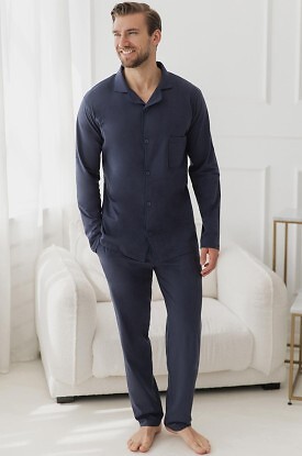 Piżama Taro 3666 Arturo dł/r 3XL-4XL Z26 rozpinana