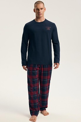 Piżama Henderson Premium 45455 Indigo dł/r M-3XL