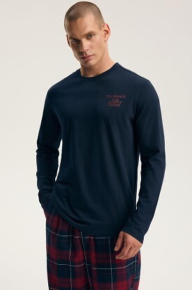 Piżama Henderson Premium 45455 Indigo dł/r M-3XL - zdjęcie 2