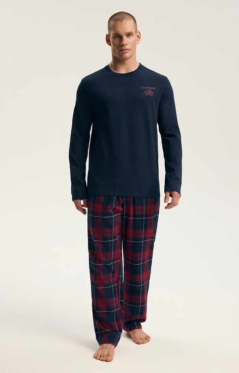 Henderson Premium 45455 Indigo long sleeve pajamas M-3XL
